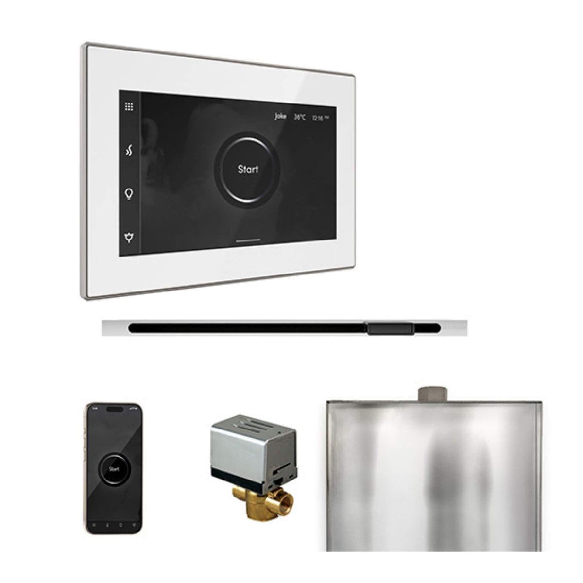 Mr.Steam XButler Steam Shower Control W/ iSteamX Control & Linear SteamHead (SAK58915)