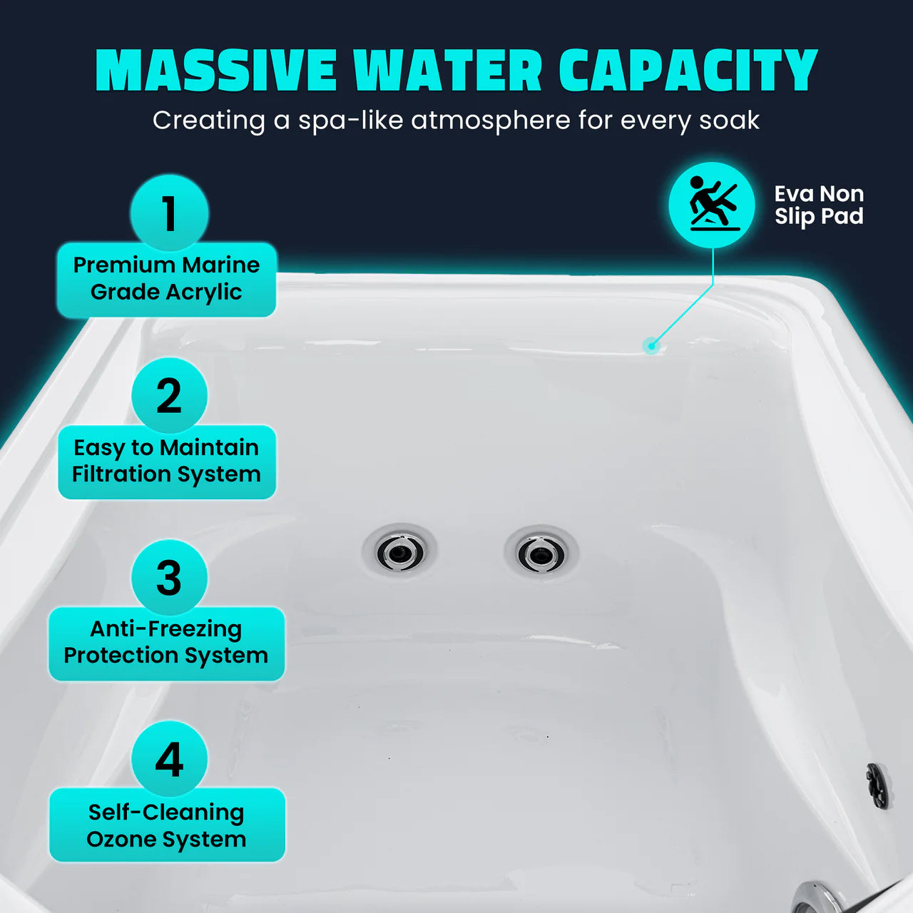 K-PLUNGE All-in-One Cold Plunge and Hot Tub with Built-in Chiller, Lights, and WiFi in White